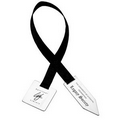Square/Arrow Ribbon Bookmark (10"x1 1/8") - Silver